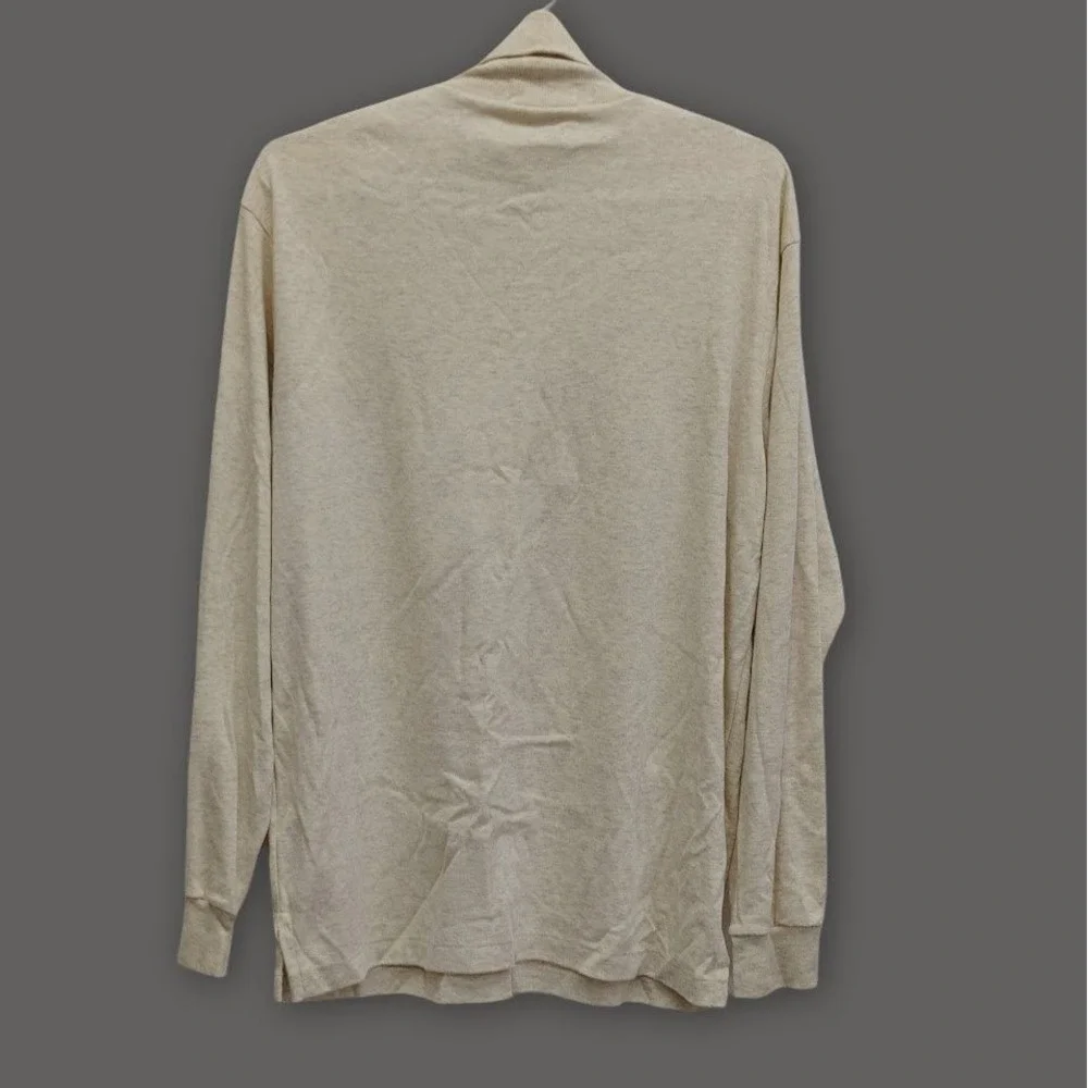 Vintage‎ Polo Ralph Lauren Turtleneck Mens Large Cream Heather USA Made